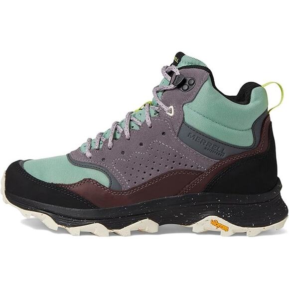 NWT Merrell Women Speed Solo Mid WP Sneakers, jade-Size 7 - Picture 2 of 6